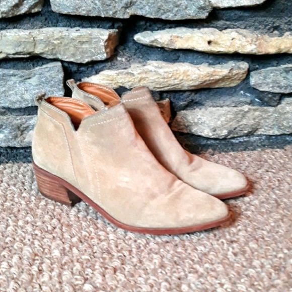 Franco Sarto leather ankle booties sz 6 - Picture 1 of 7